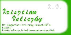 krisztian veliczky business card